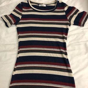 Fitted striped dress